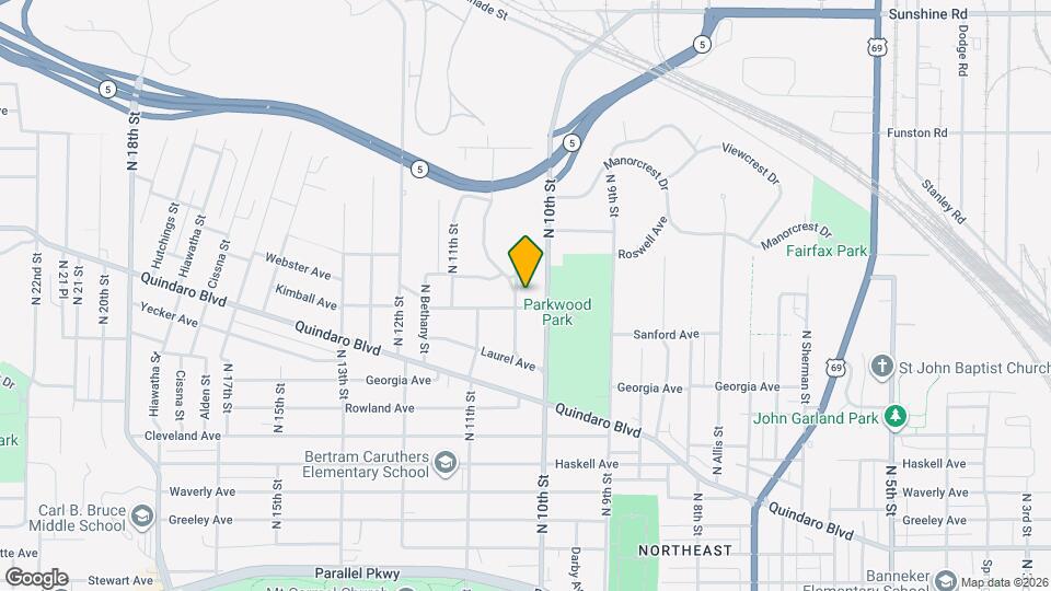 2903 Parkwood Blvd Mapa y Detalles de la Ubicación