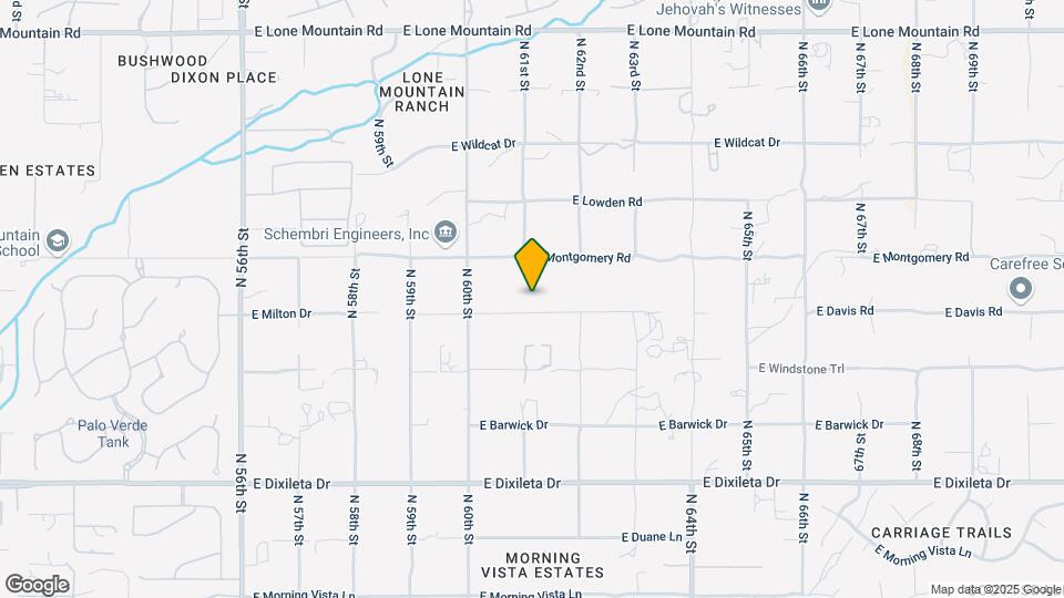 6110 E Milton Dr Map and Location Details