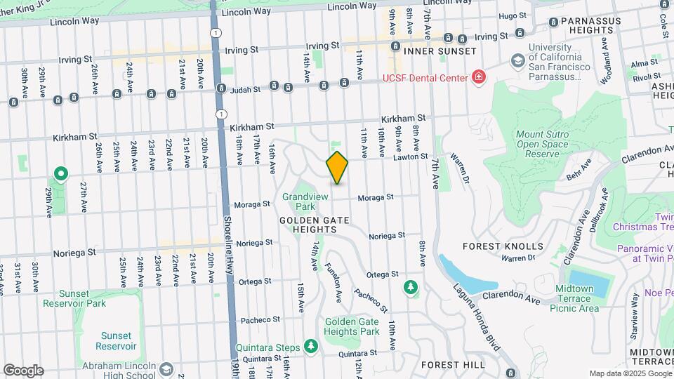 1670 Funston Ave Mapa y Detalles de la Ubicación