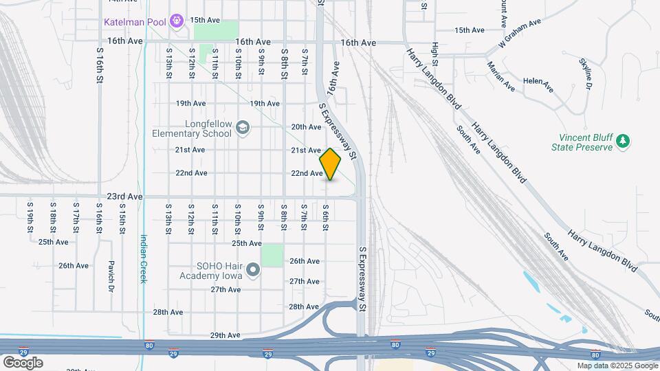 2215 S 6th St Map and Location Details