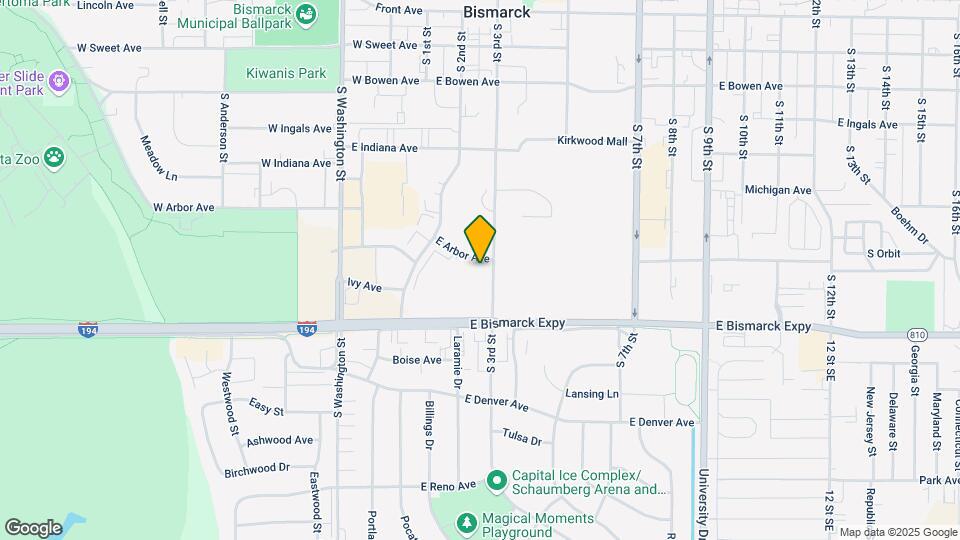 215 E Arbor Ave Map and Location Details