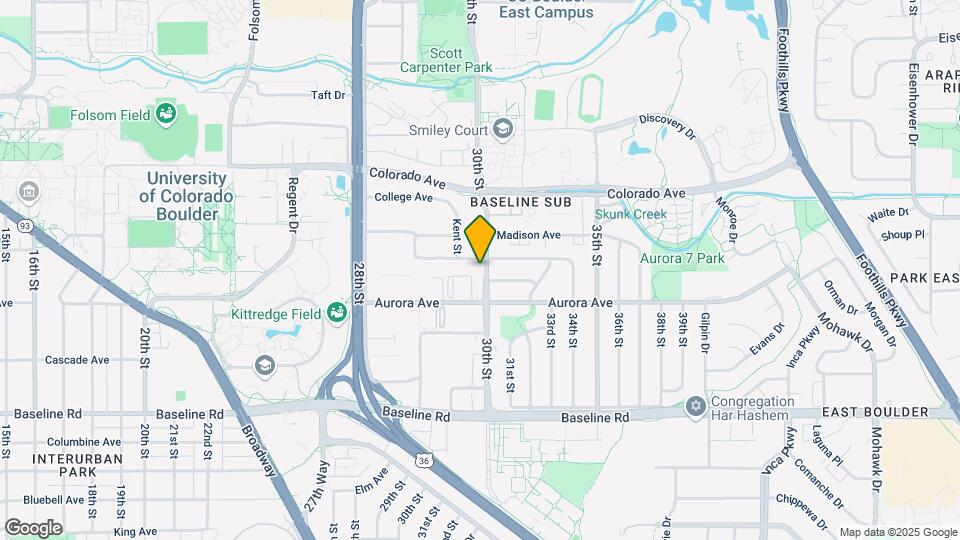 985 30th St Map and Location Details
