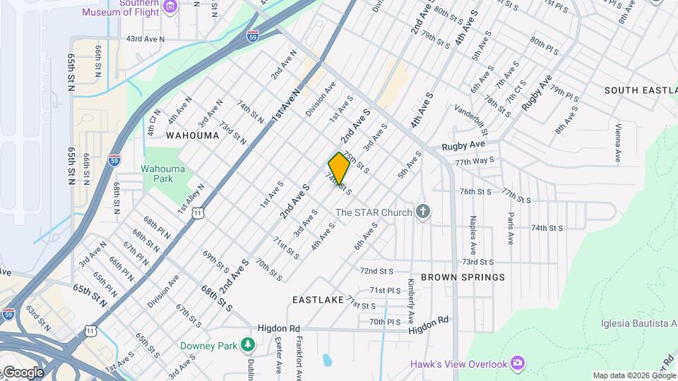 7329 3rd Ave S Mapa y Detalles de la Ubicación
