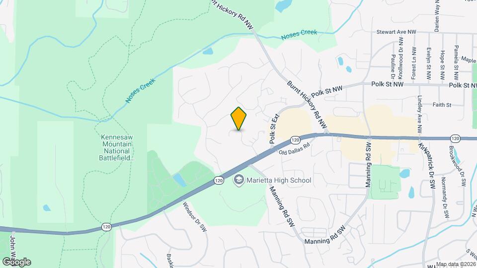 1282 Whitlock Ridge Dr Map and Location Details