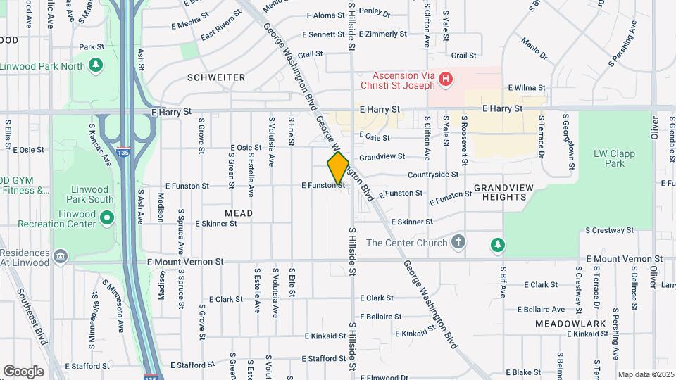 3109 E Funston St-Unit -1 Map and Location Details