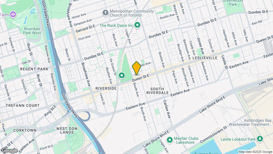 894 Queen St E Map and Location Details