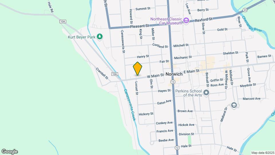 58 W Main St, Unit Studio Apartment Map and Location Details