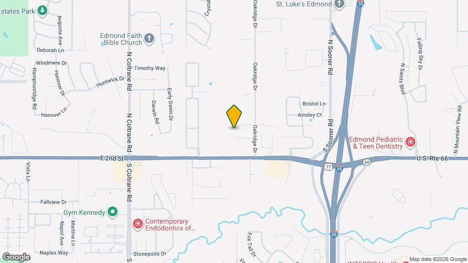 3608 Oakridge Cir Map and Location Details