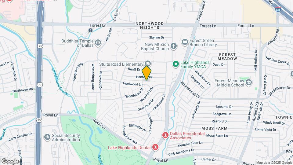 8709 Gladwood Ln Map and Location Details