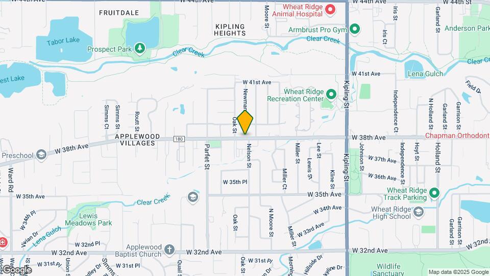 10729 W 38th Ave Mapa y Detalles de la Ubicación