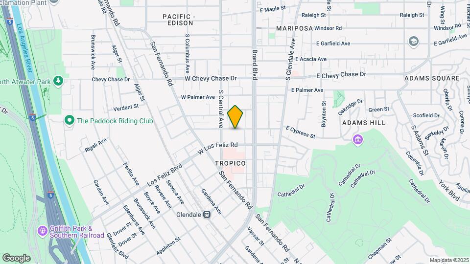 200 W Cypress St Map and Location Details