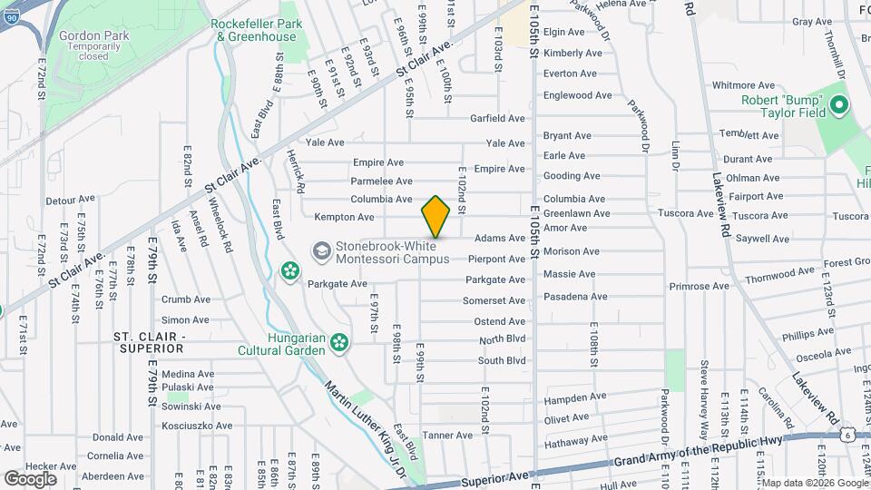 9922 Adams Ave Map and Location Details
