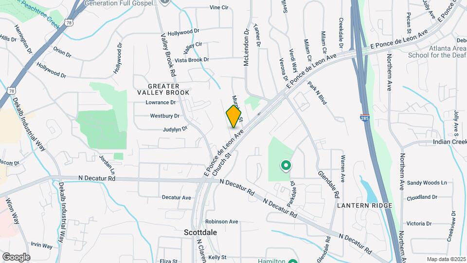 3510 E Ponce de Leon Ave Map and Location Details
