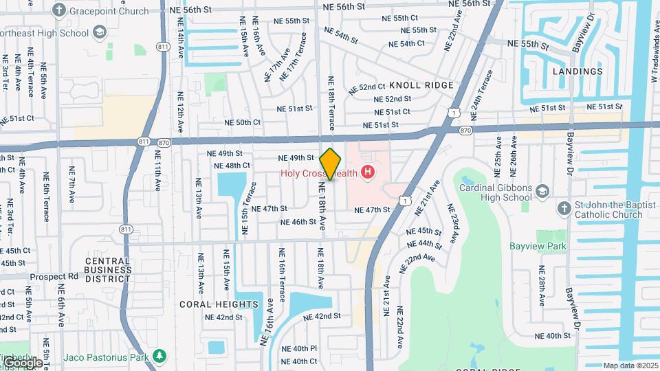4815 NE 18th Ter Map and Location Details