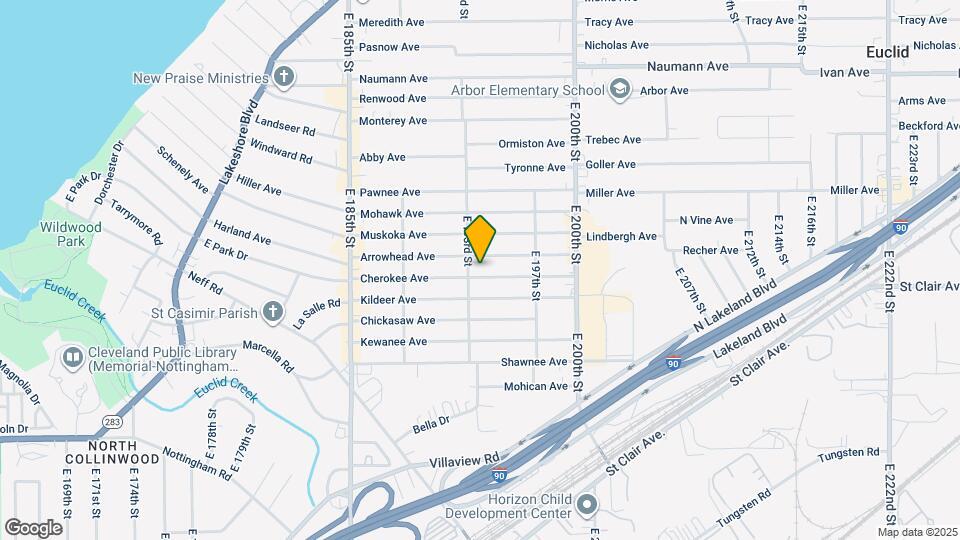 19315 Cherokee Ave Map and Location Details