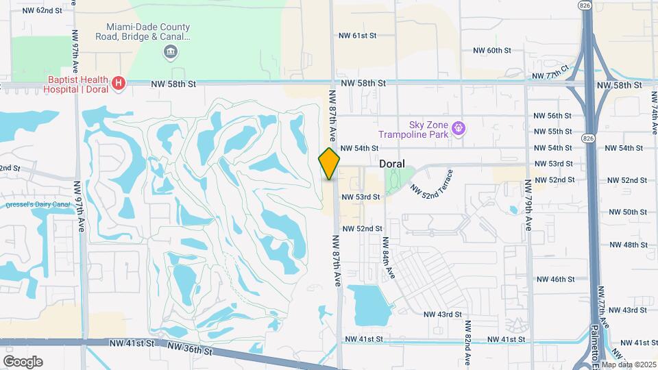5350 NW 87th Ave Map and Location Details