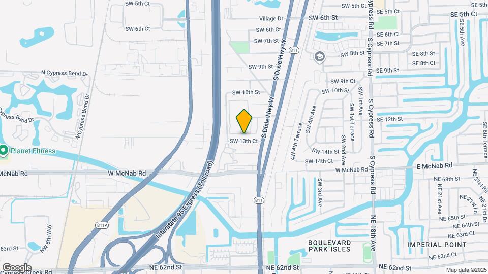 821 SW 13th Ct Map and Location Details