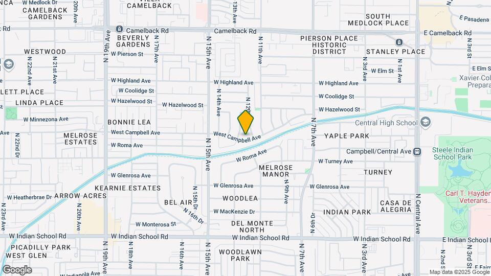 1212 West Campbell Ave Map and Location Details