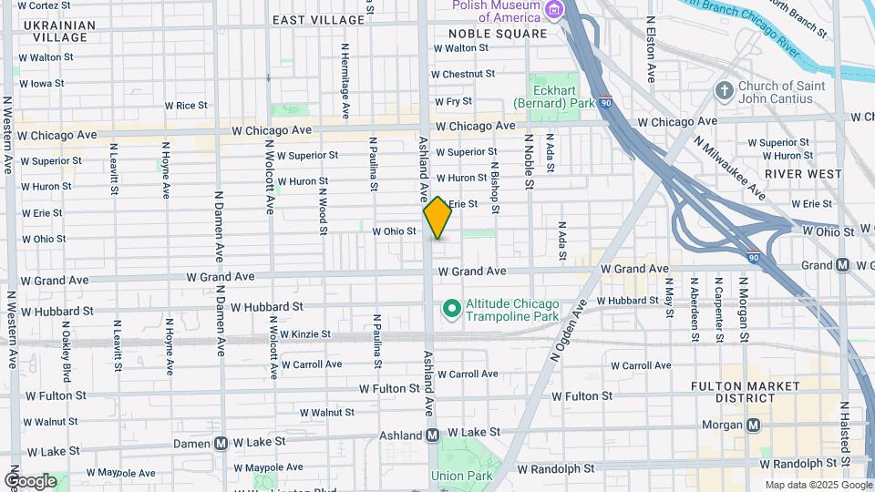 527 N Ashland Ave Mapa y Detalles de la Ubicación