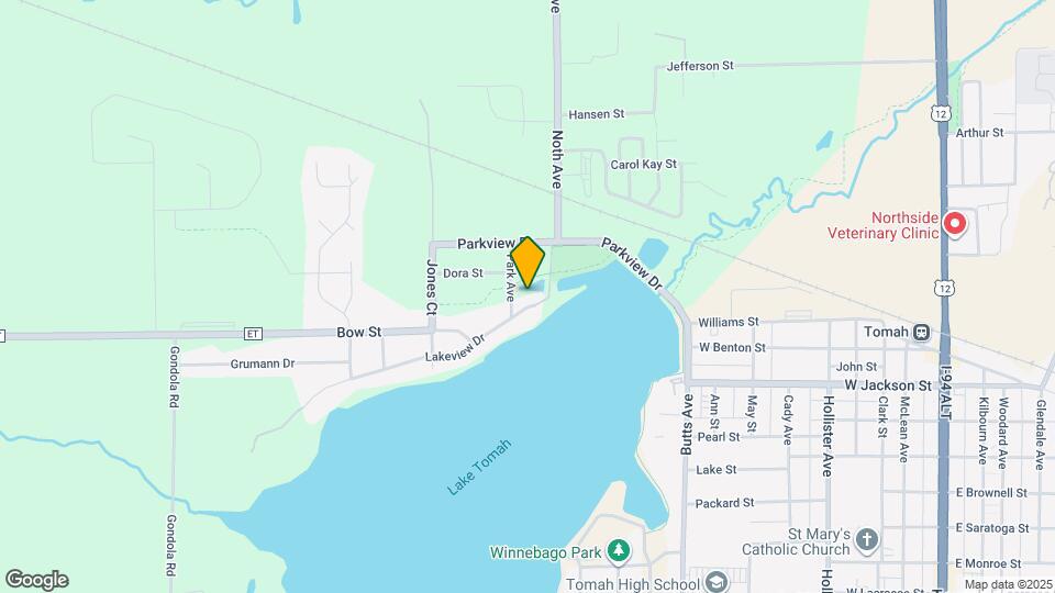 1205-1207 Lakeview Dr Map and Location Details