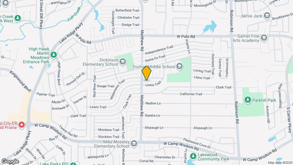 1714 Lewis Trail Map and Location Details