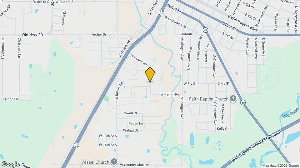 1111 W Abilene Rd Map and Location Details