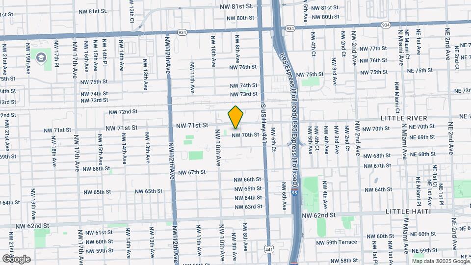 825 NW 70th St Map and Location Details