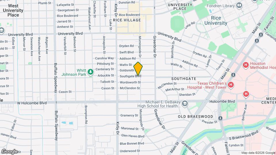 2405 Southgate Blvd Map and Location Details