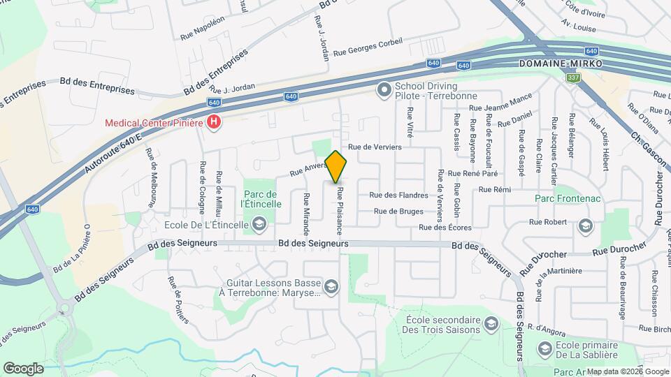 1840 De Plaisance Rue Map and Location Details