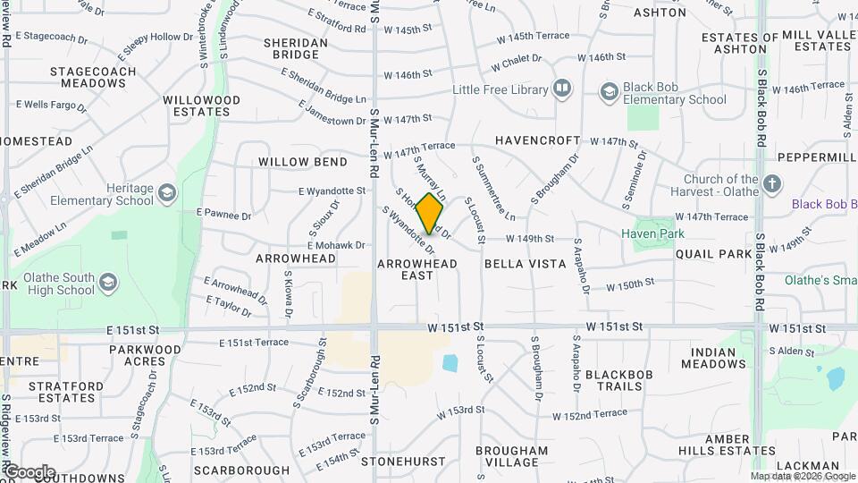 14805 S Wyandotte Dr Map and Location Details