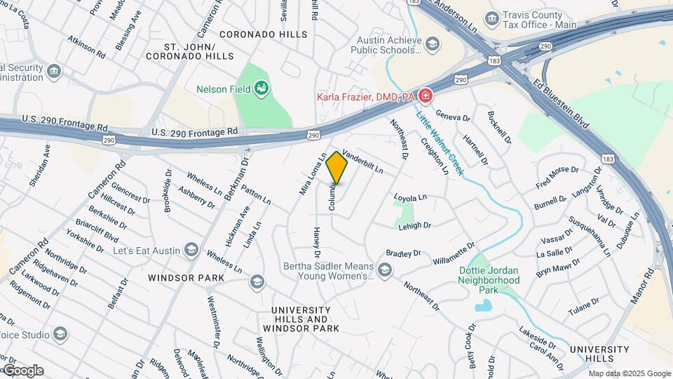 6709 Columbia Dr Map and Location Details