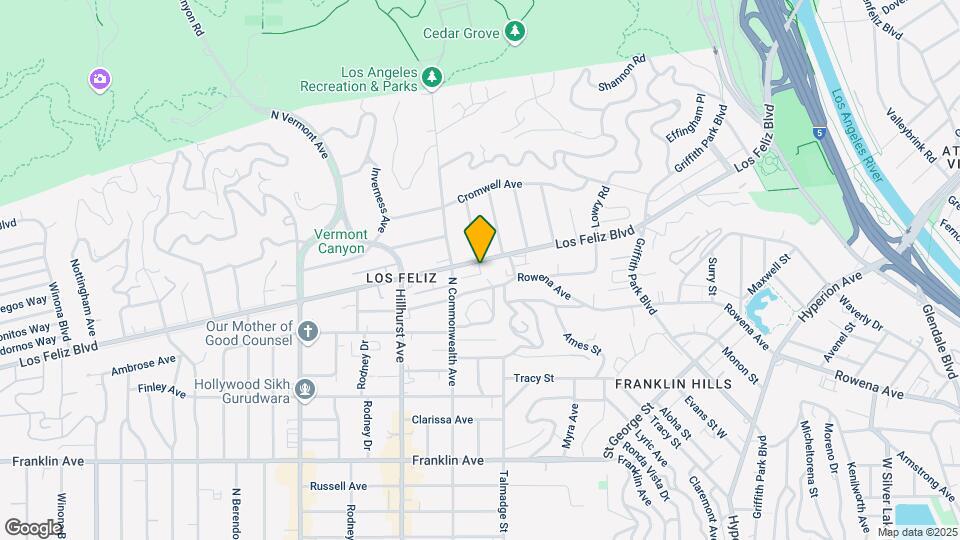 4232 Los Feliz Blvd Map and Location Details