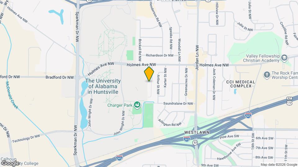 615 Austin Dr NW Map and Location Details