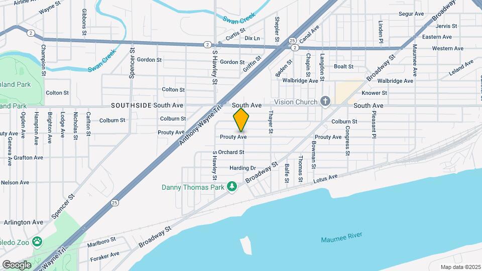 1002 Prouty Ave, Unit C Map and Location Details