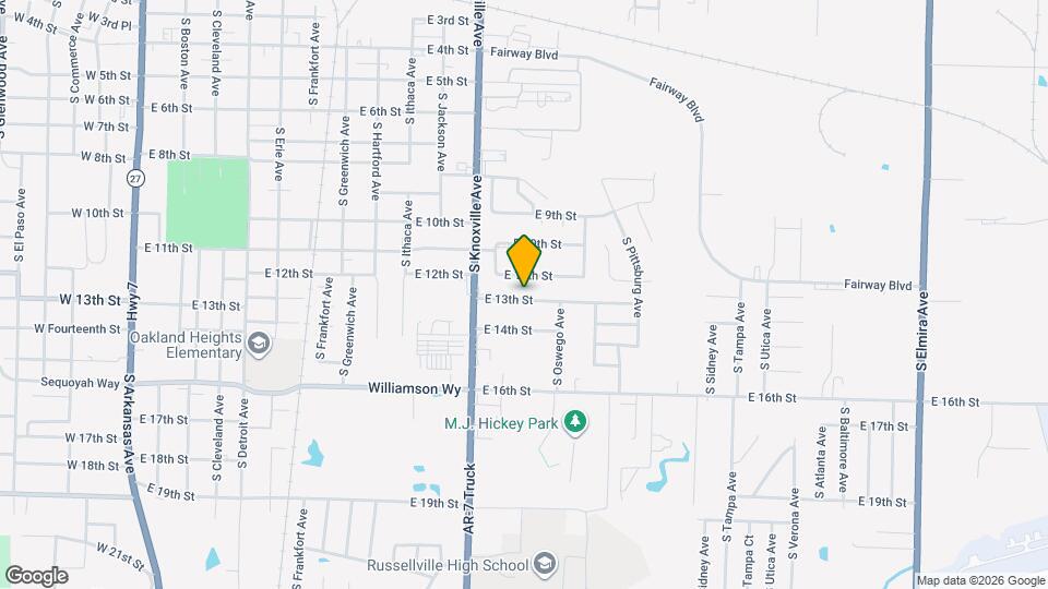 1303 E 13th St Map and Location Details