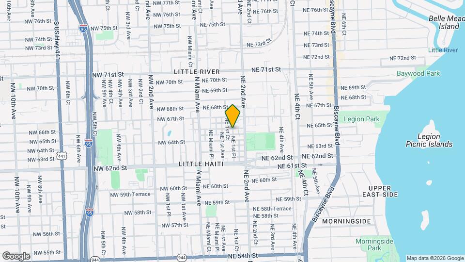 6480 NE 1st Pl Map and Location Details