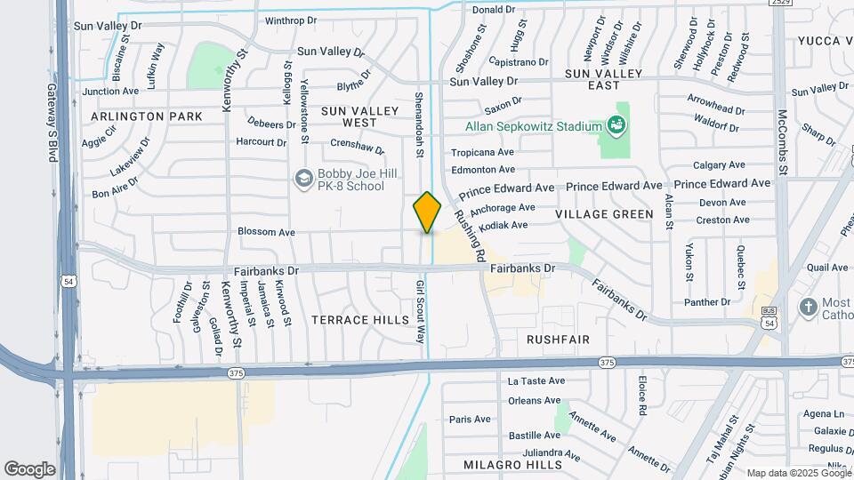 10120 Shenandoah St Map and Location Details
