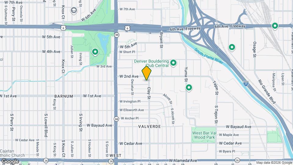 2705 W Park Pl Map and Location Details