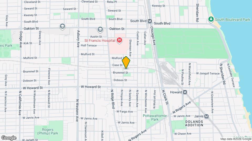 739 Brummel St, Unit 3 Map and Location Details