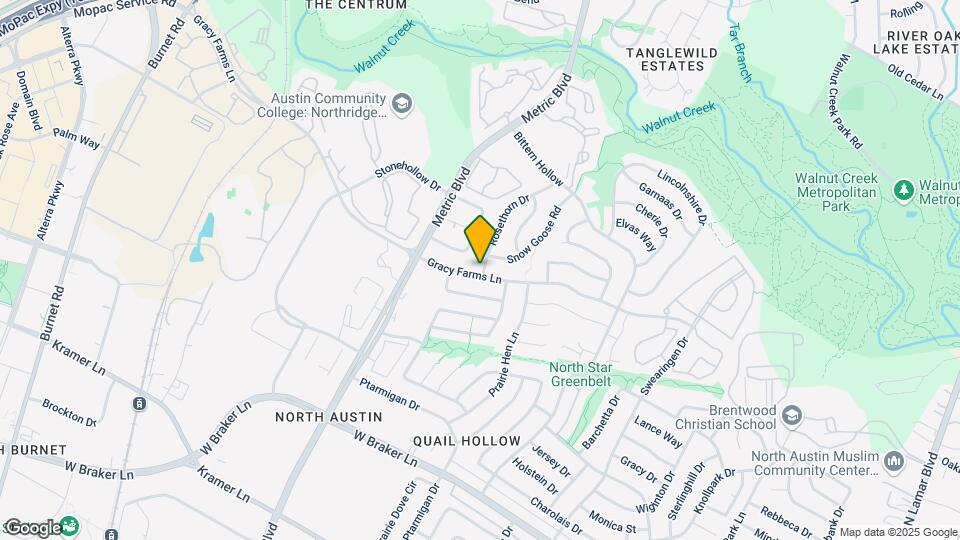 1900 Gracy Farms Ln, Unit UNIT B Map and Location Details