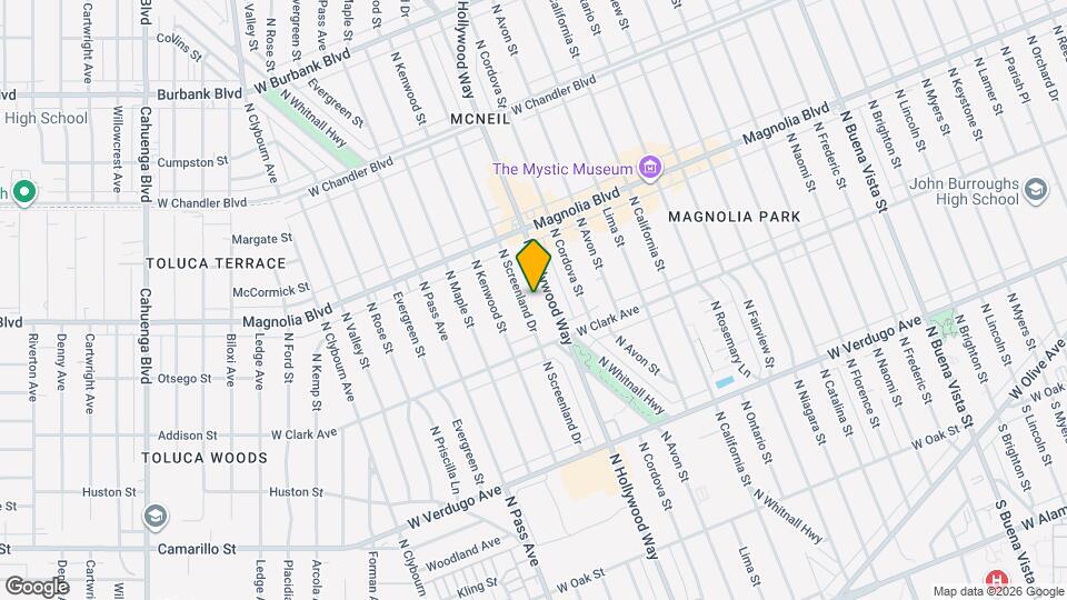 842 N Screenland Dr, Unit #C Map and Location Details