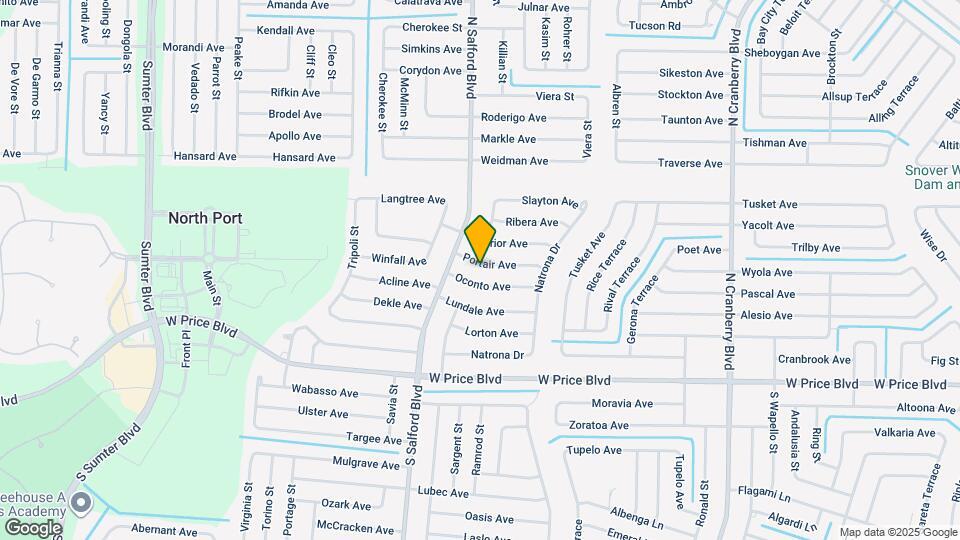 3879 Portair Ave Map and Location Details