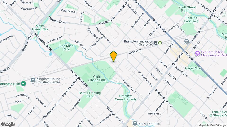 120 Railroad St Map and Location Details