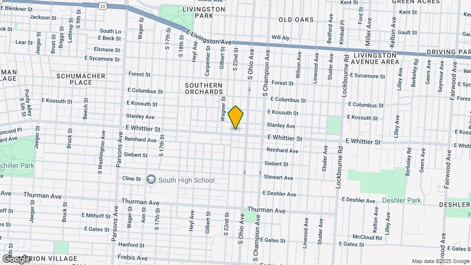 880-896 E Whittier St Map and Location Details