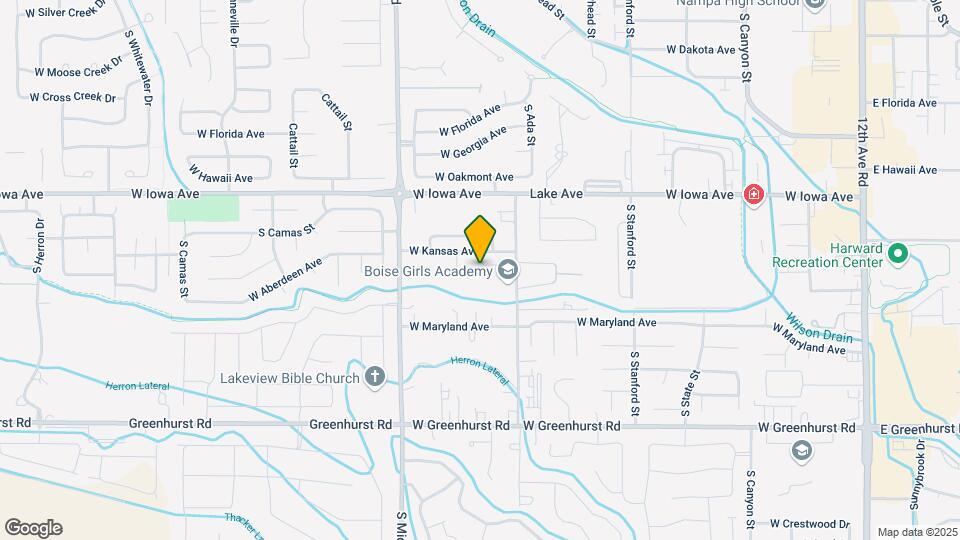 831 S Sunglow Ln Map and Location Details