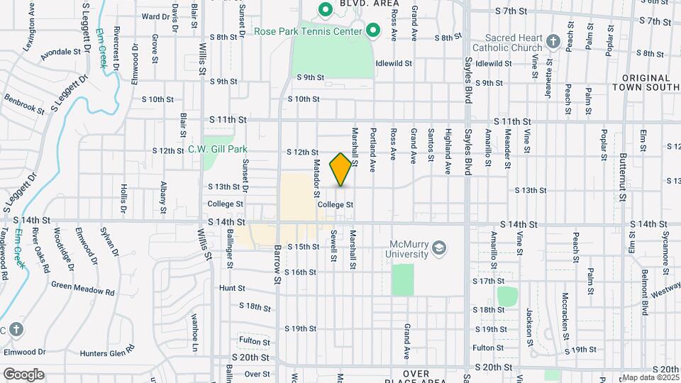 1301 Sewell St Map and Location Details