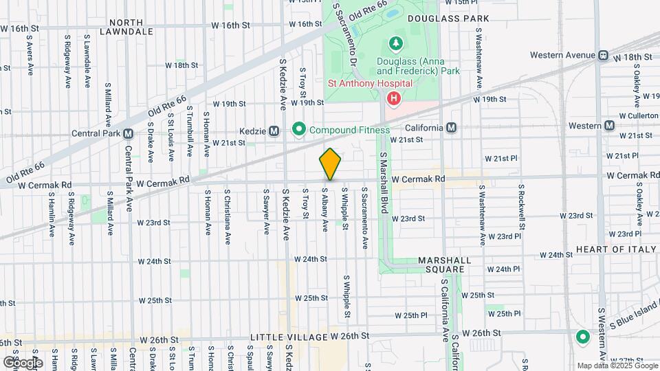 3053 W Cermak Rd Map and Location Details