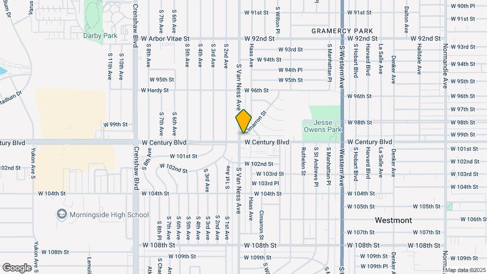 2157 W Century Blvd Map and Location Details