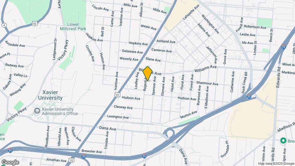 3932 Regent Ave Map and Location Details