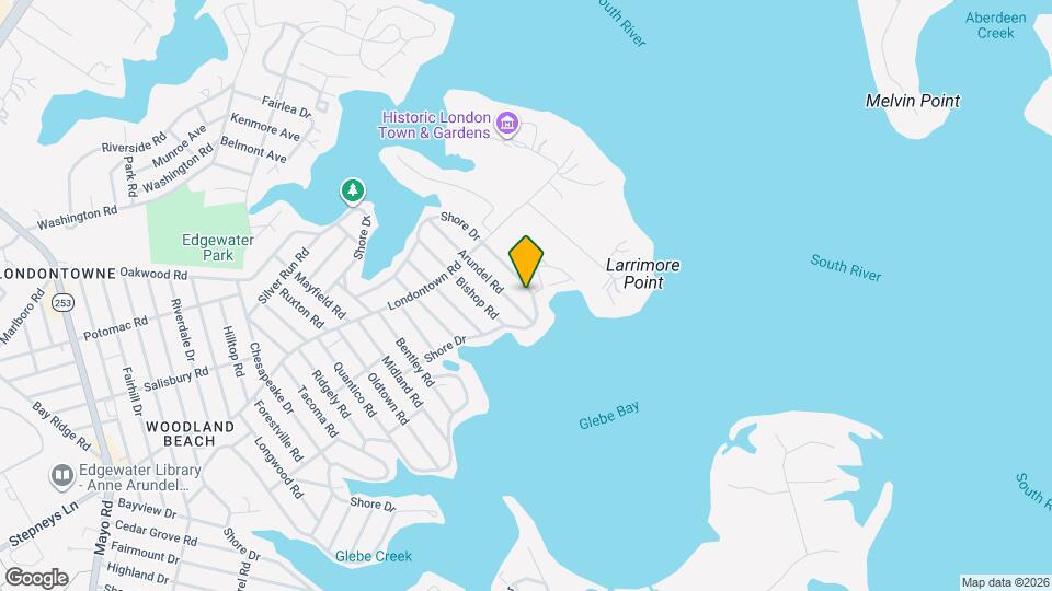 829 Shore Dr Map and Location Details